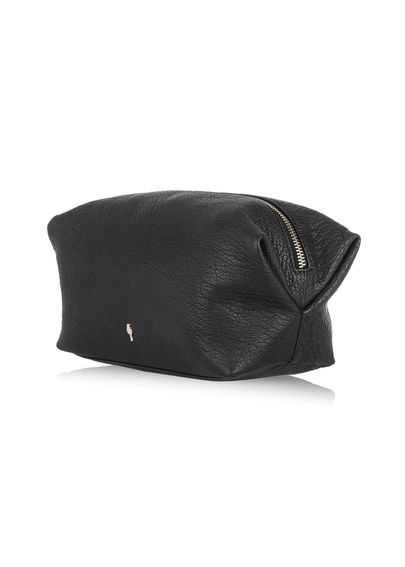 Czarna skórzana kosmetyczka damska PORES-0857-99(W23)-02