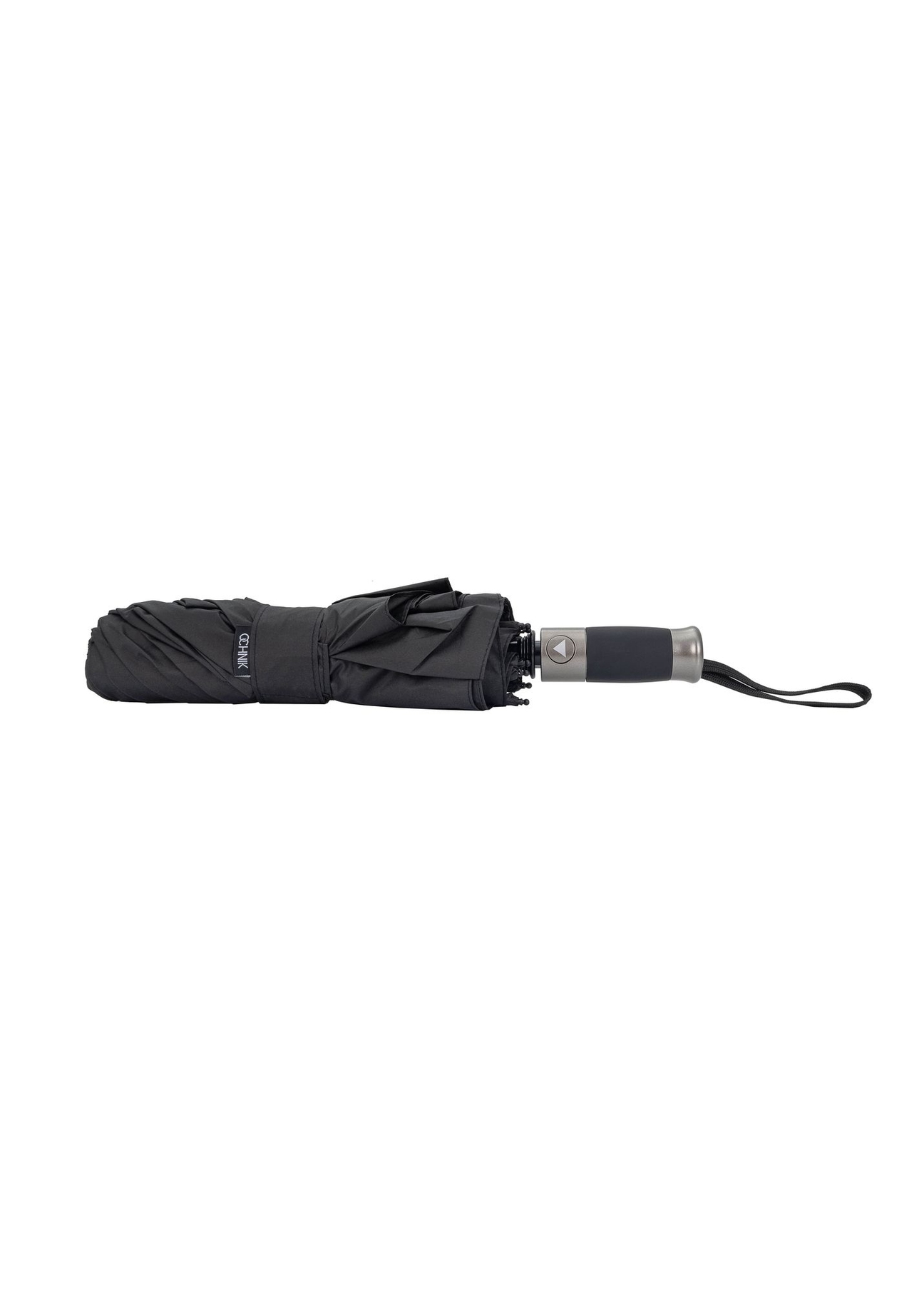 Składany parasol męski w kolorze czarnym PARSM-0031-99(W24)-02