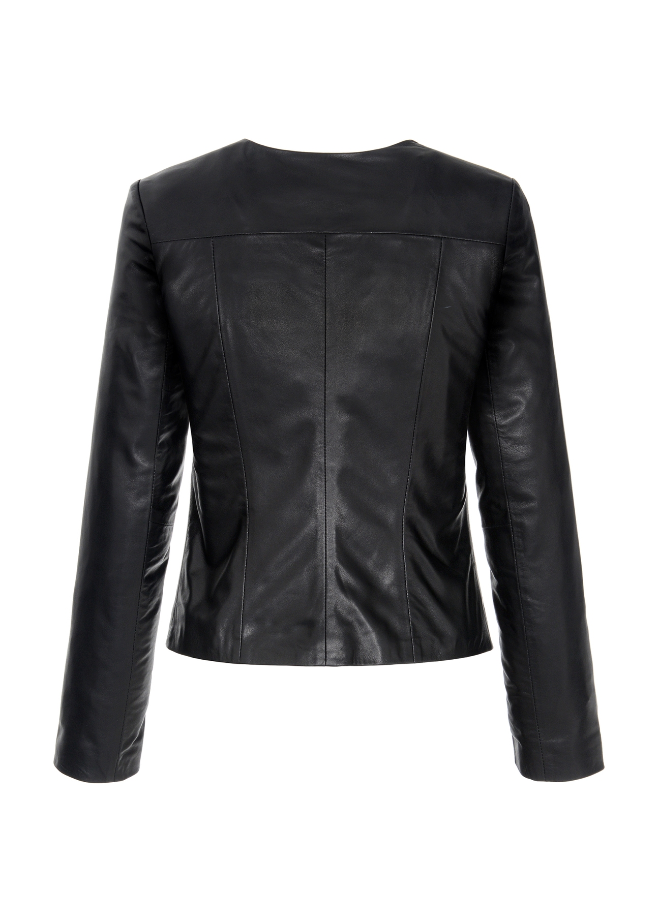 Taliowana skórzana kurtka damska KURDS-0209-4233(KS)-04