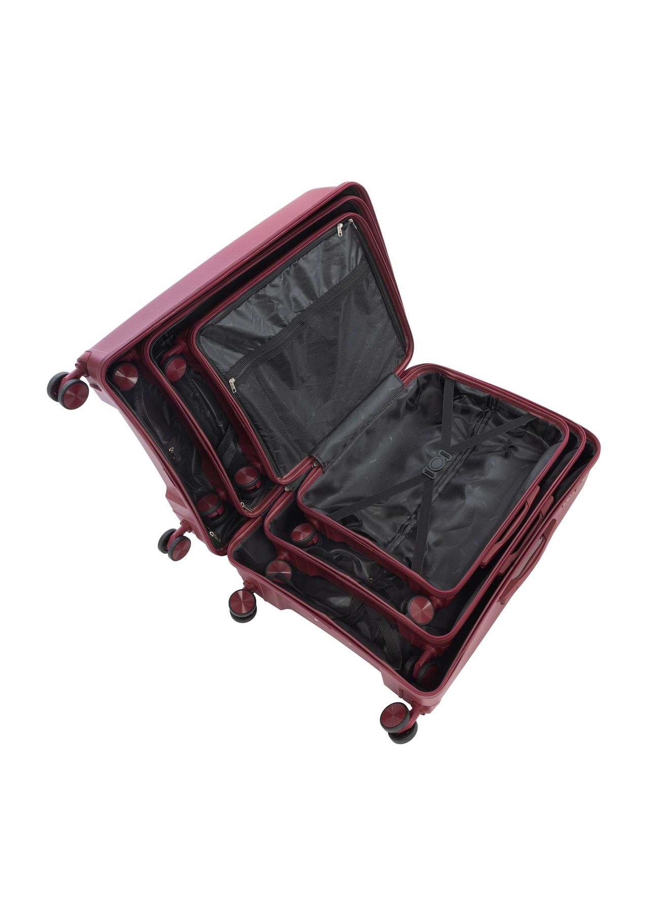 Komplet walizek na kółkach 19"/24"/28" WALPP-0027-4B(W26)