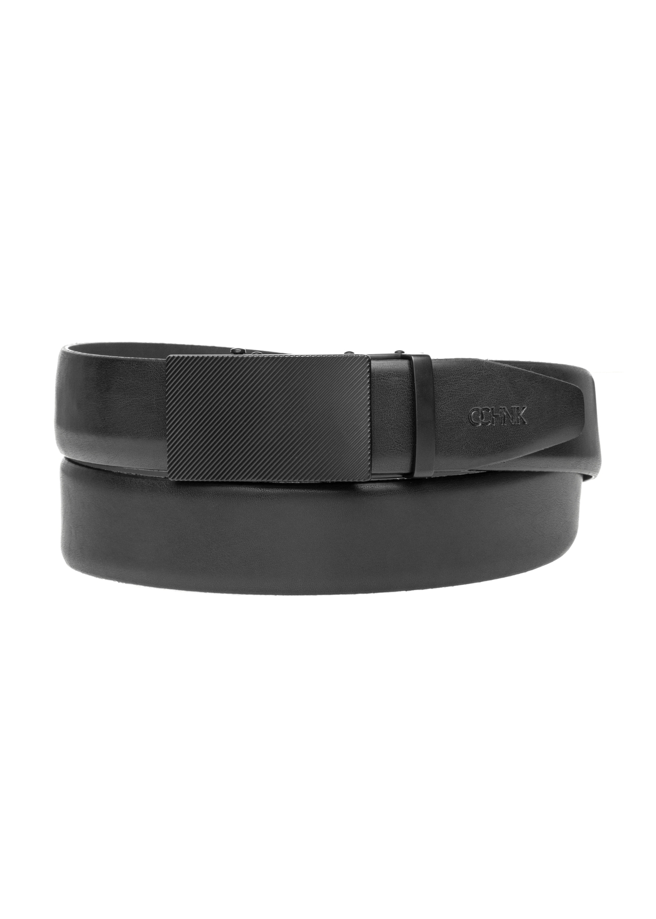 Skórzany czarny pasek męski PASMS-0269-99(W26)