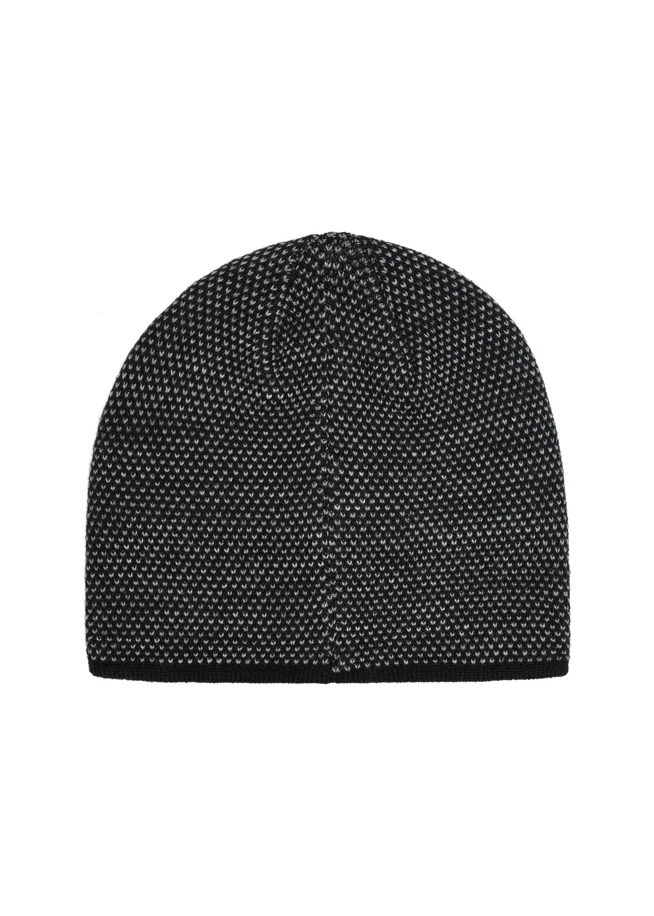 Czarny zestaw męski z czapką i szalikiem ZESTM-0006-98(Z25)