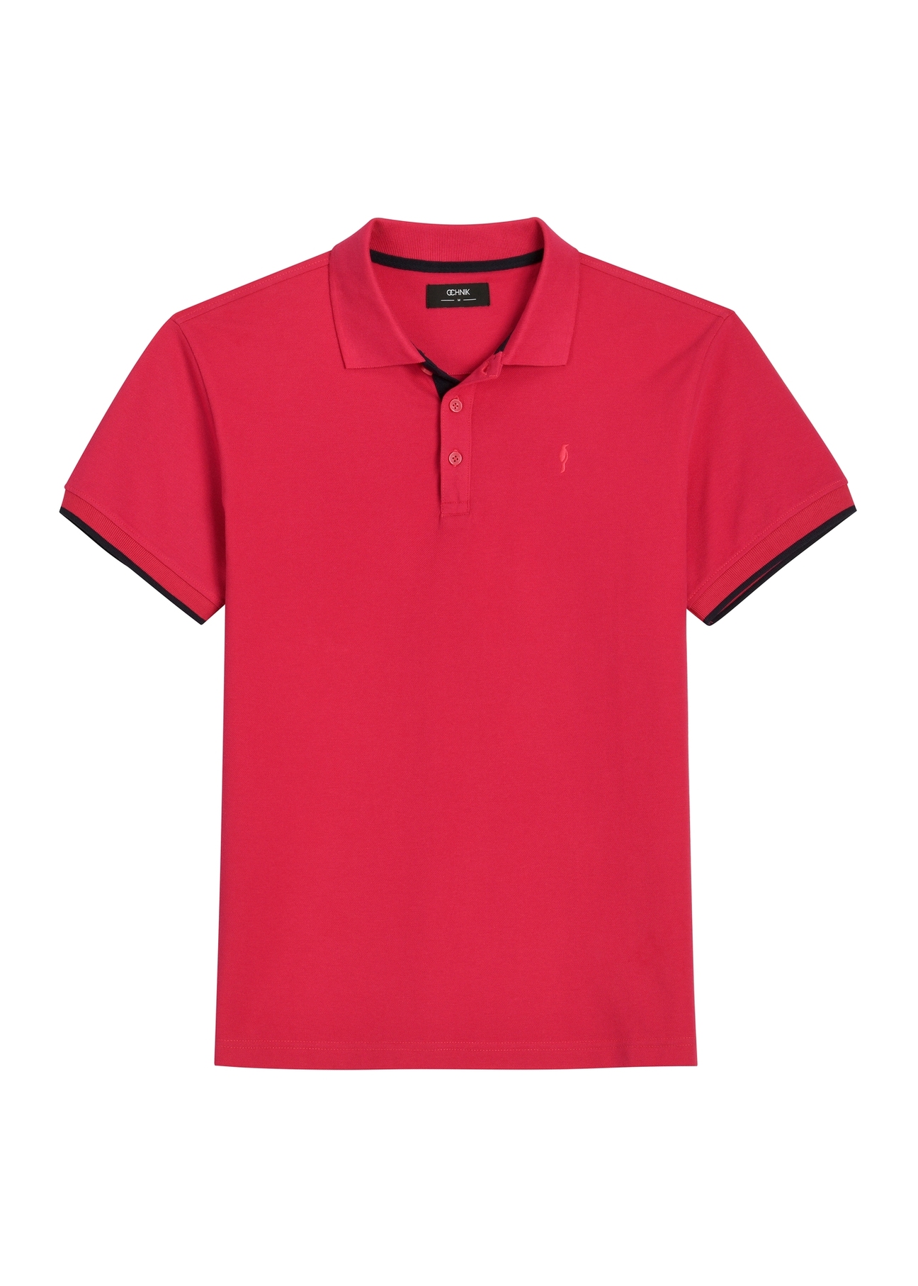 Fuksjowa koszulka polo z bawełny POLMT-0045B-5E(W26)