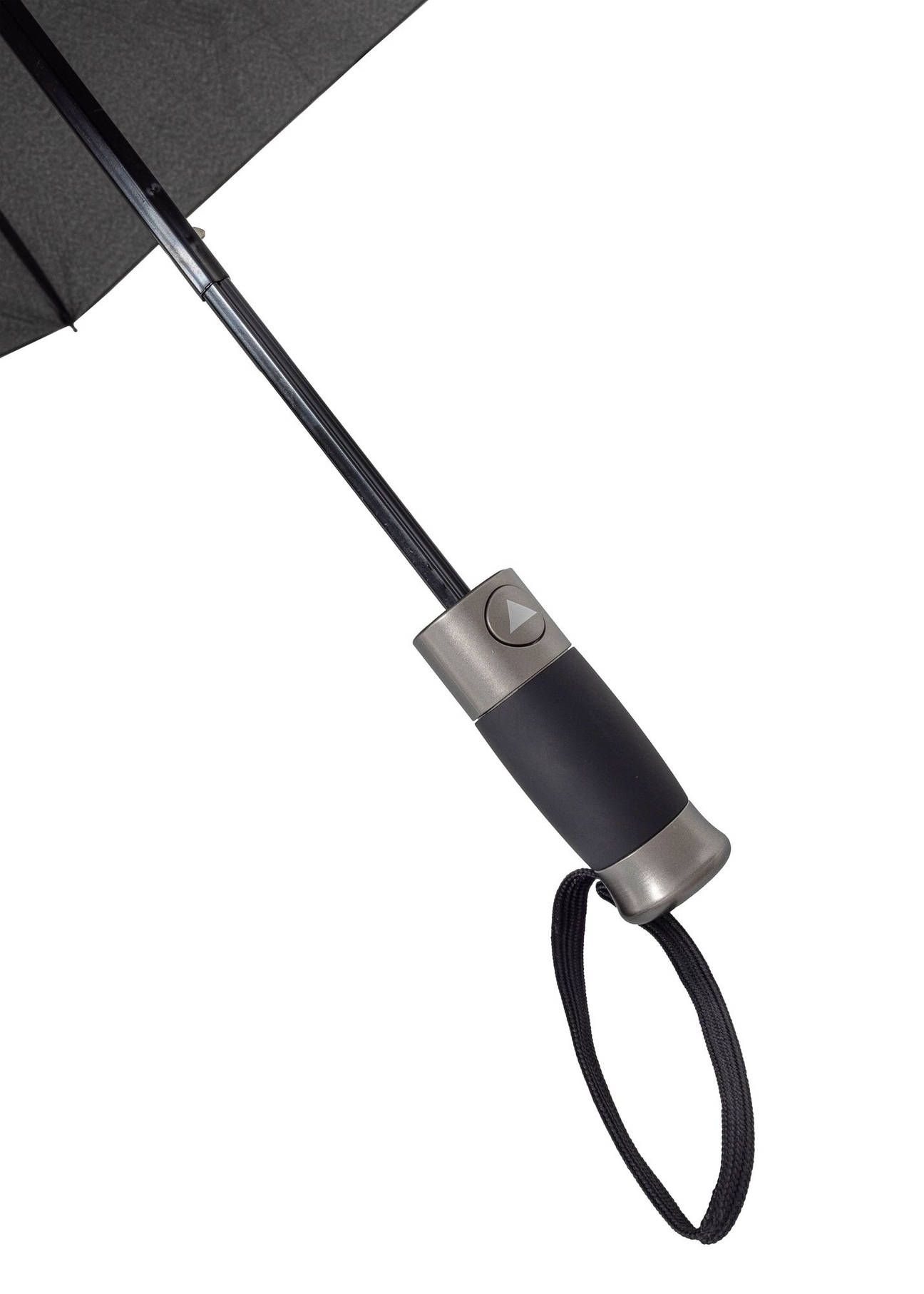 Składany parasol męski w kolorze czarnym PARSM-0031-99(W24)-03
