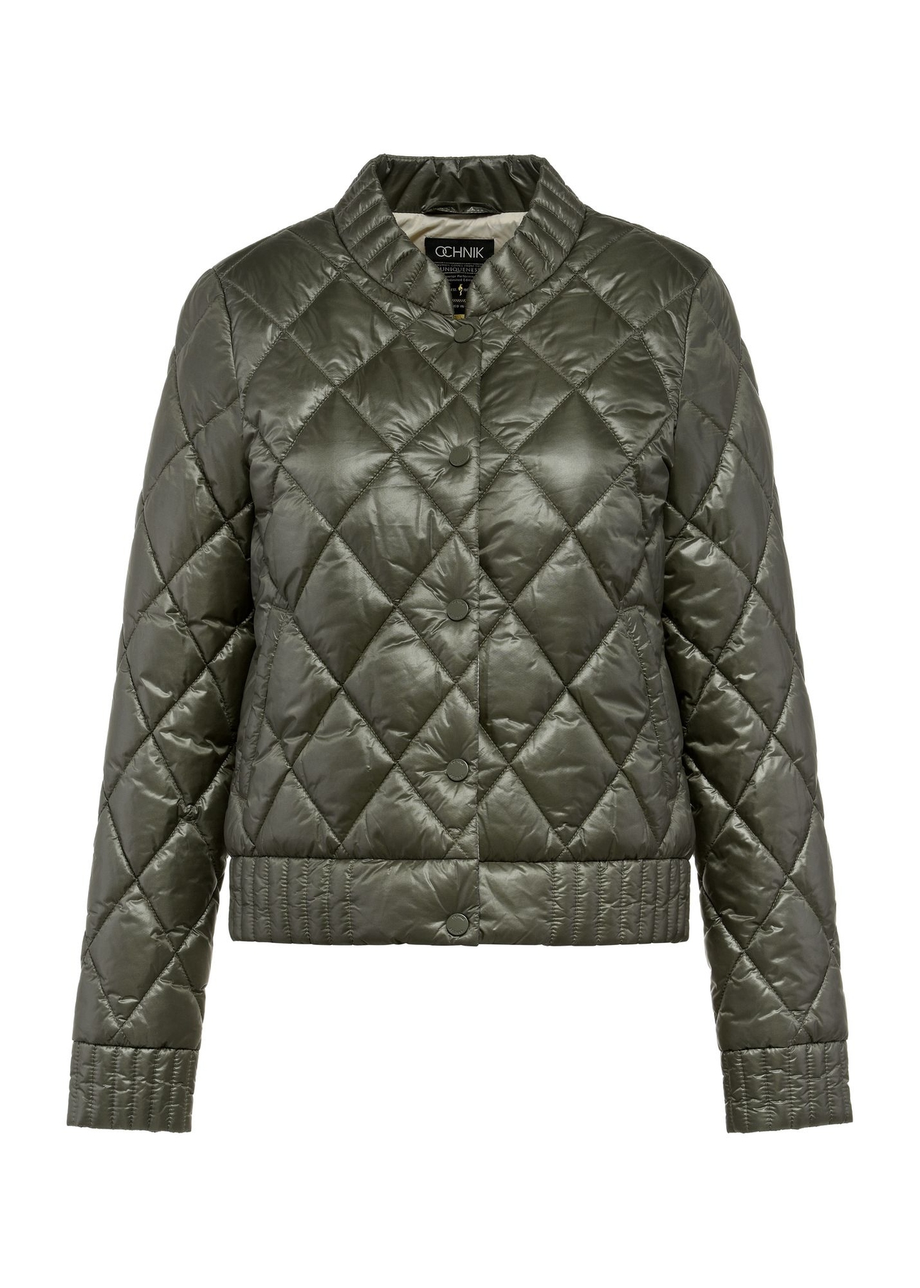 Przejściowa kurtka damska khaki KURDT-0564-55(W25)-01