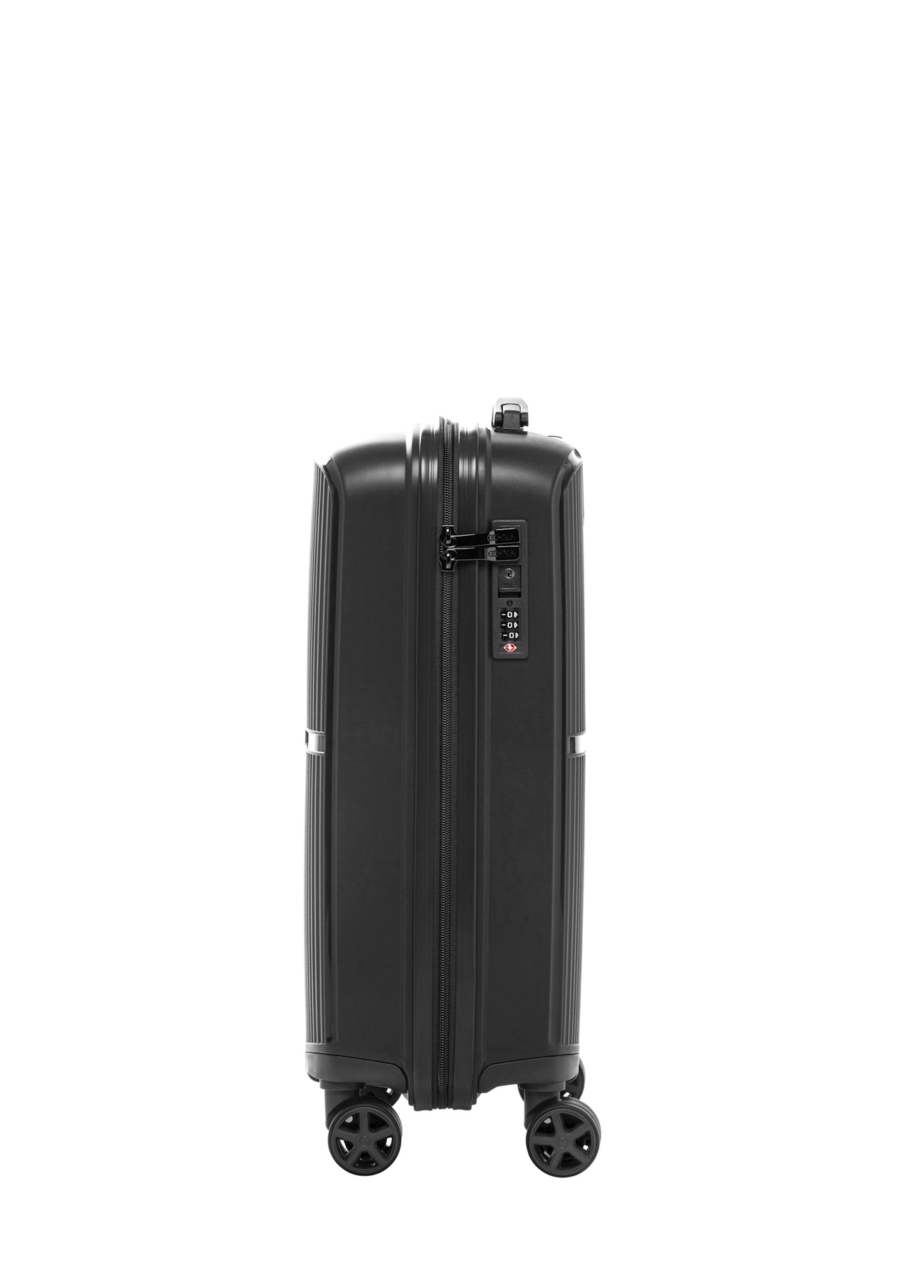 Komplet walizek na kółkach 19"/24"/28" WALPP-0026-99(W26), widok produktu z boku na białym tle.
