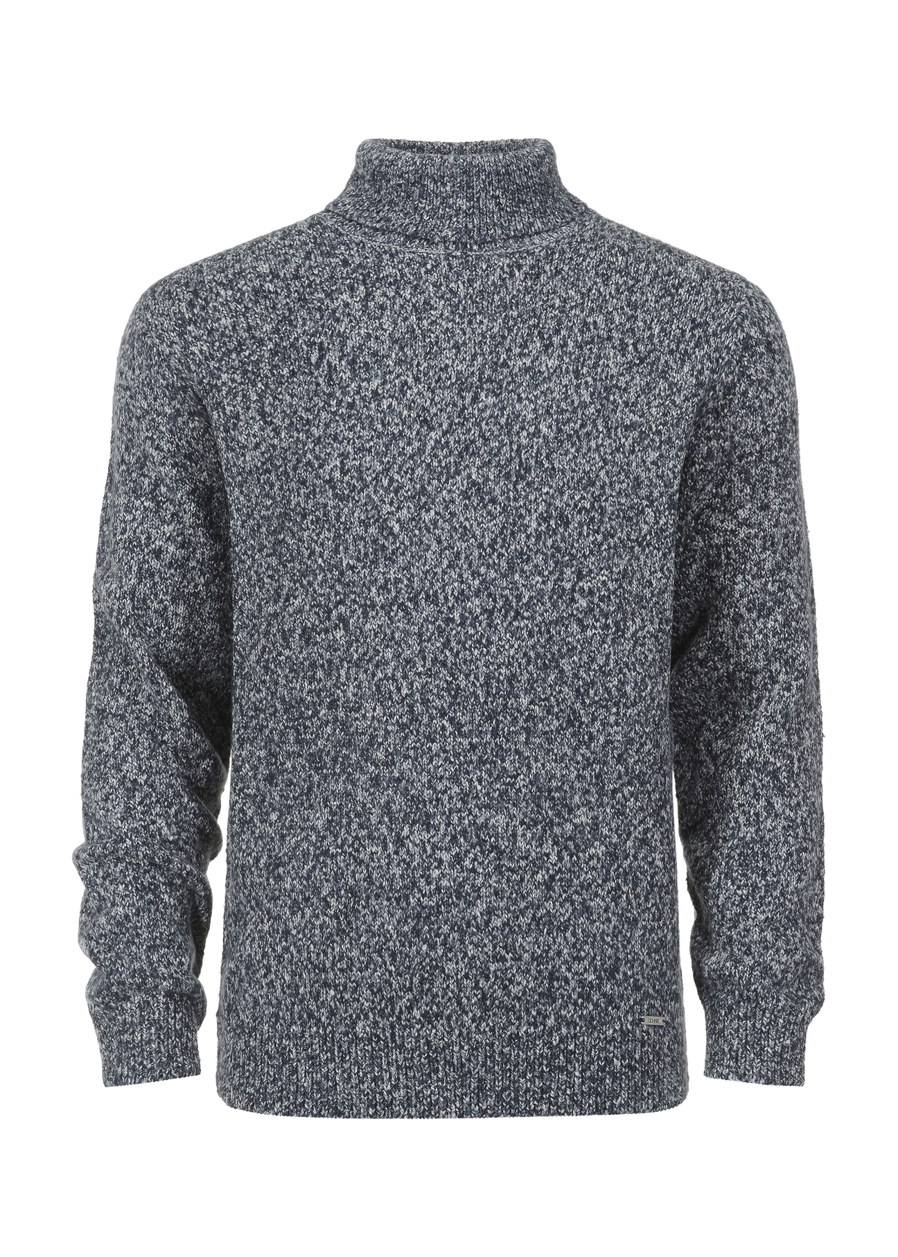 Ciepły granatowy golf męski SWEMT-0122A-69(Z24)-04