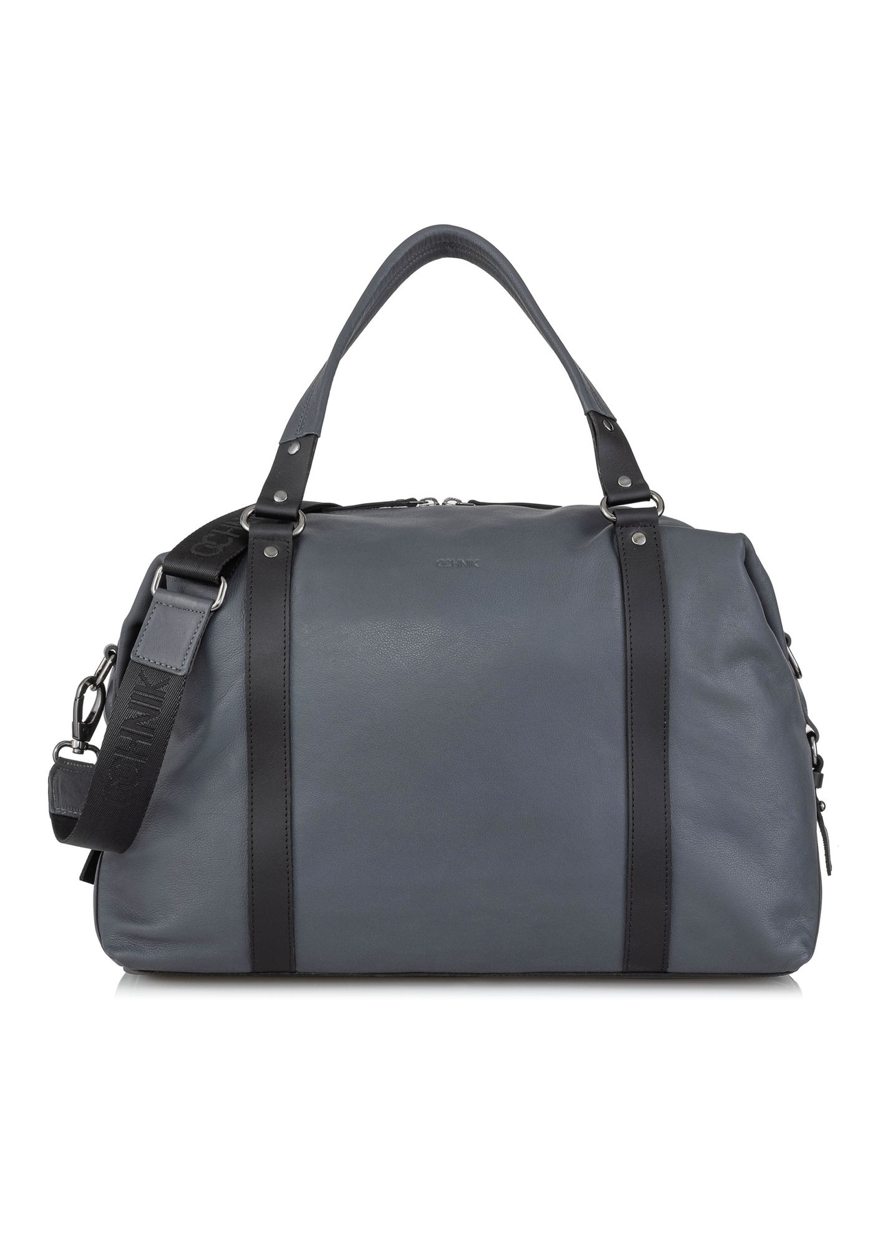 Grafitowa skórzana torba podróżna męska TORMS-0407-95(Z23)-01