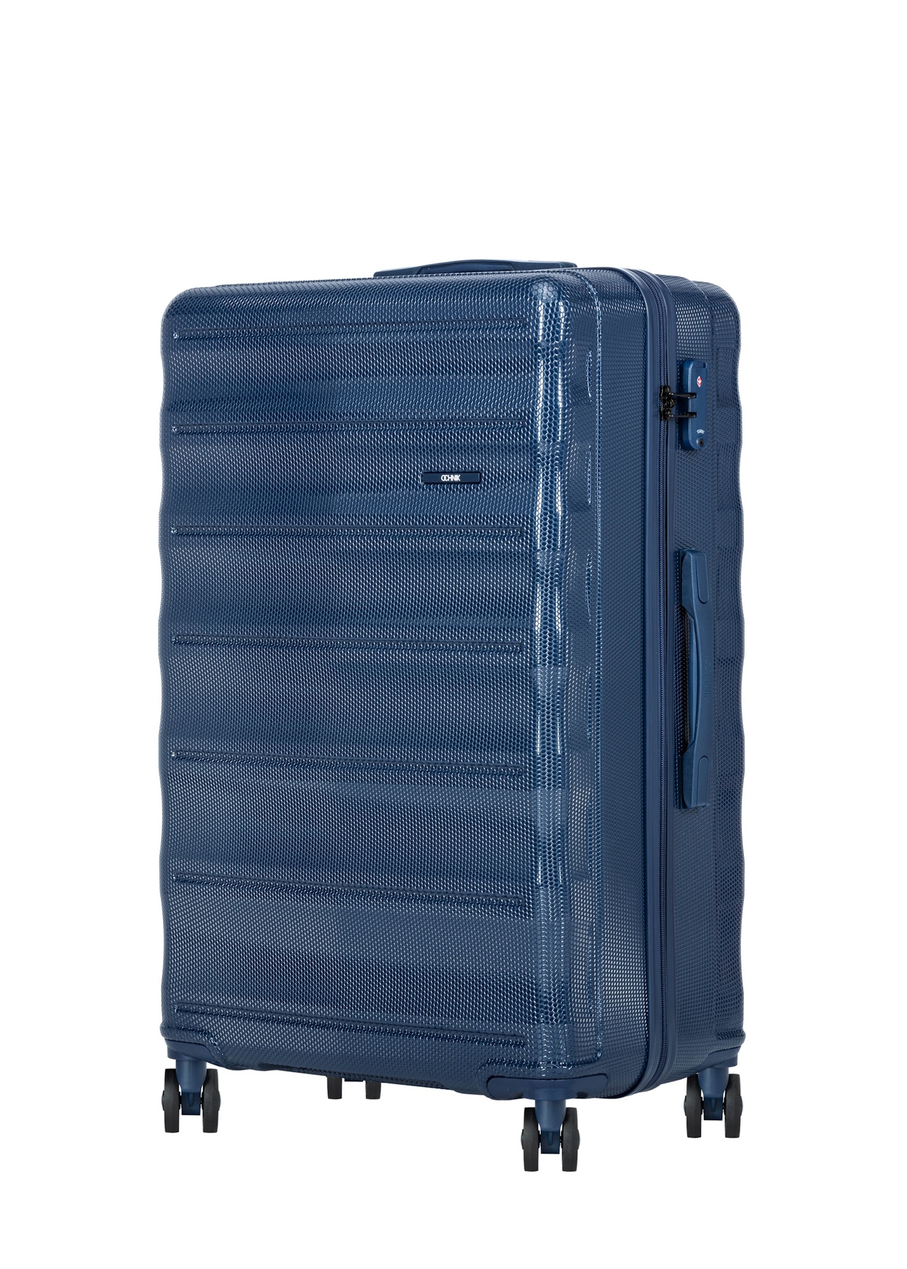Komplet walizek na kółkach 19'/24'/28' WALPC-0015-7D(W26), widok produktu skosem na białym tle.