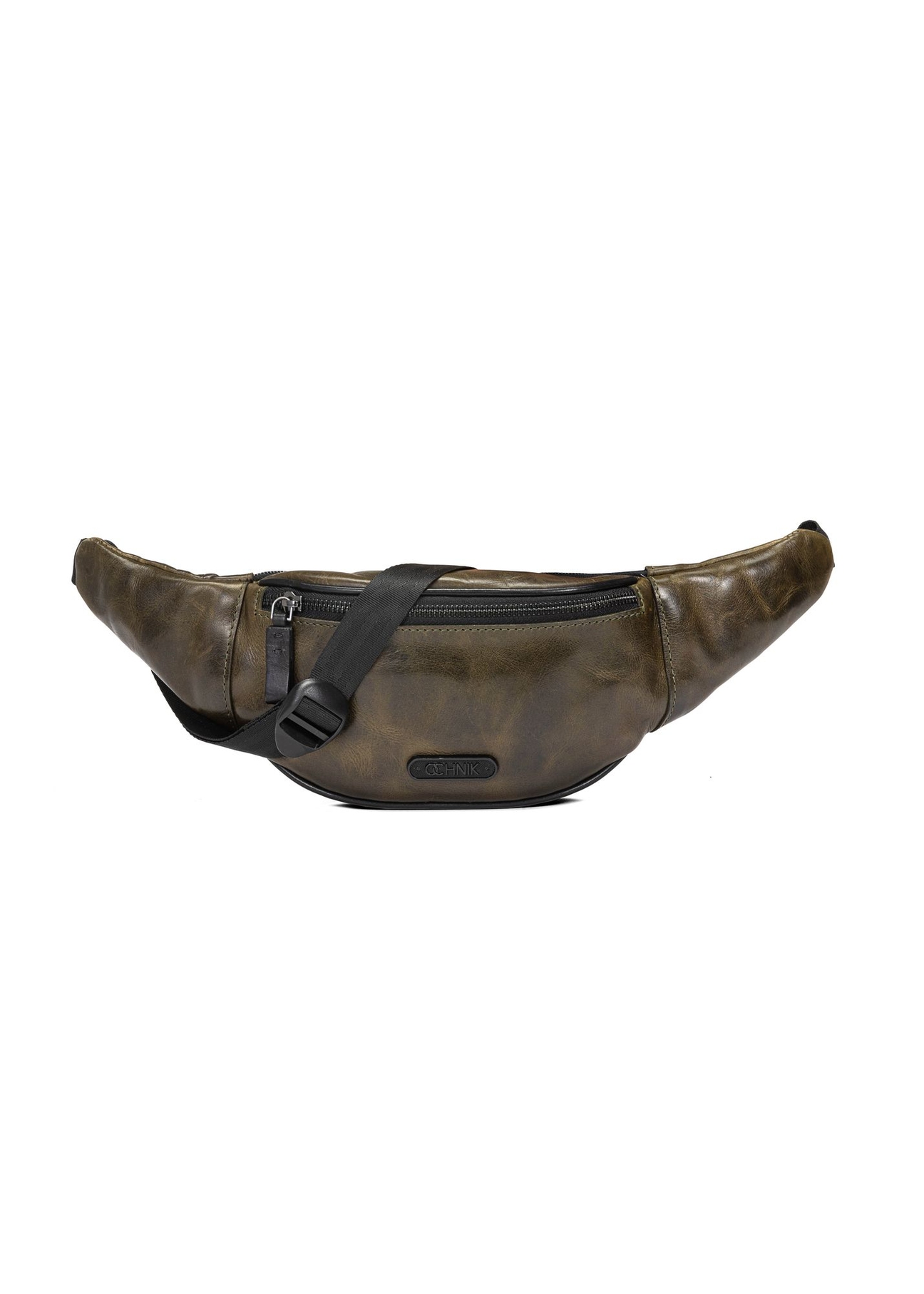 Skórzana ciemnozielona nerka męska TORMS-0107C-54(W25)-01