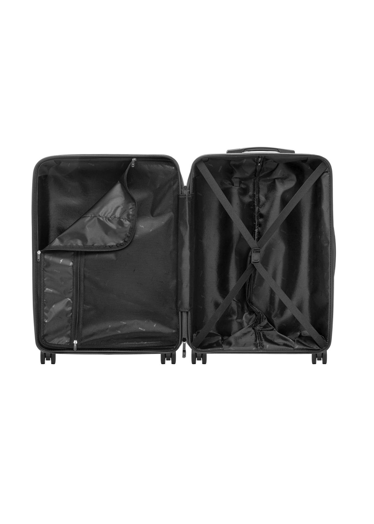 Komplet walizek na kółkach 19"/24"/28" WALPP-0026-99(W26), widok produktu w środku na białym tle.