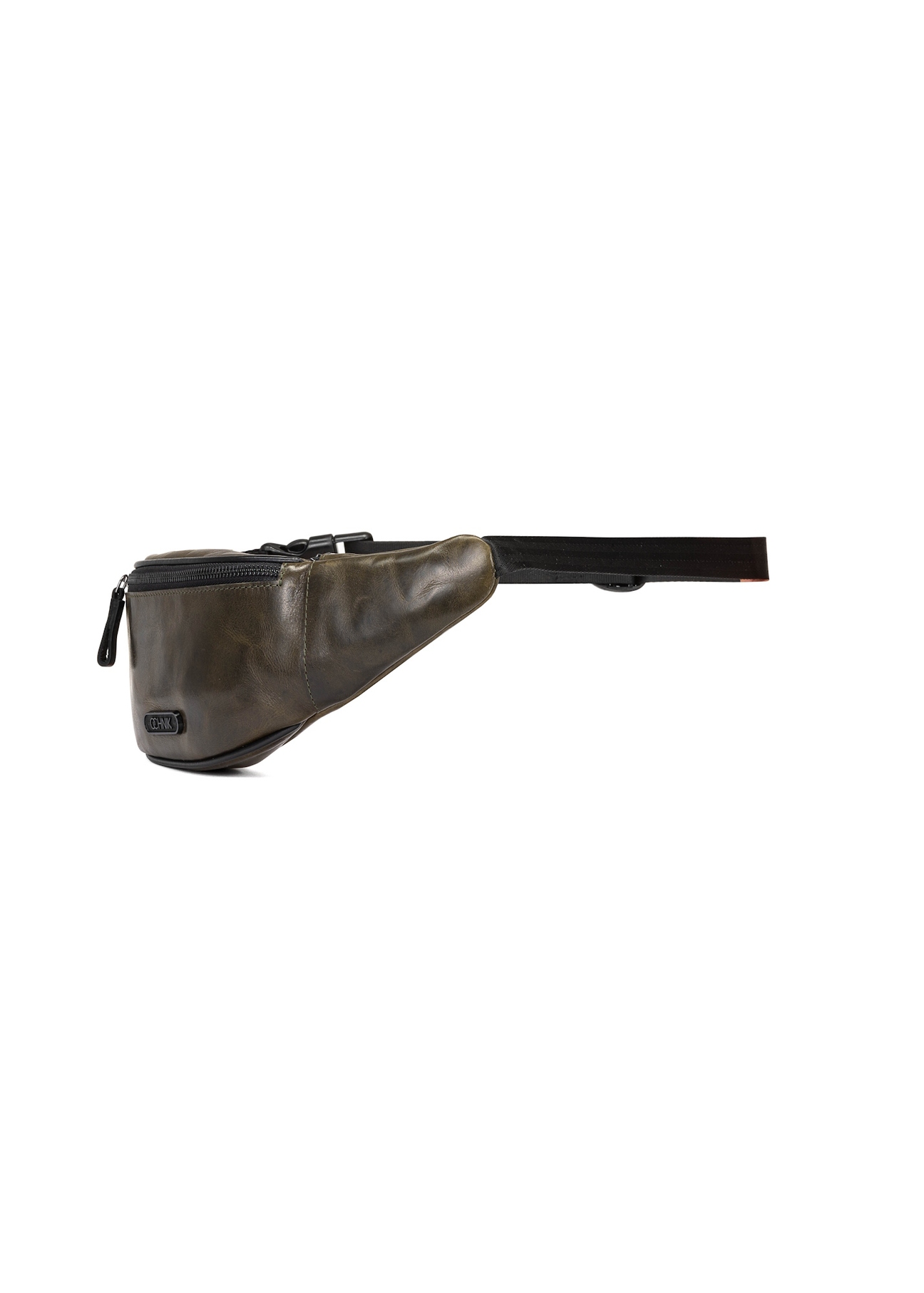 Skórzana ciemnozielona nerka męska TORMS-0107C-54(W25)-02