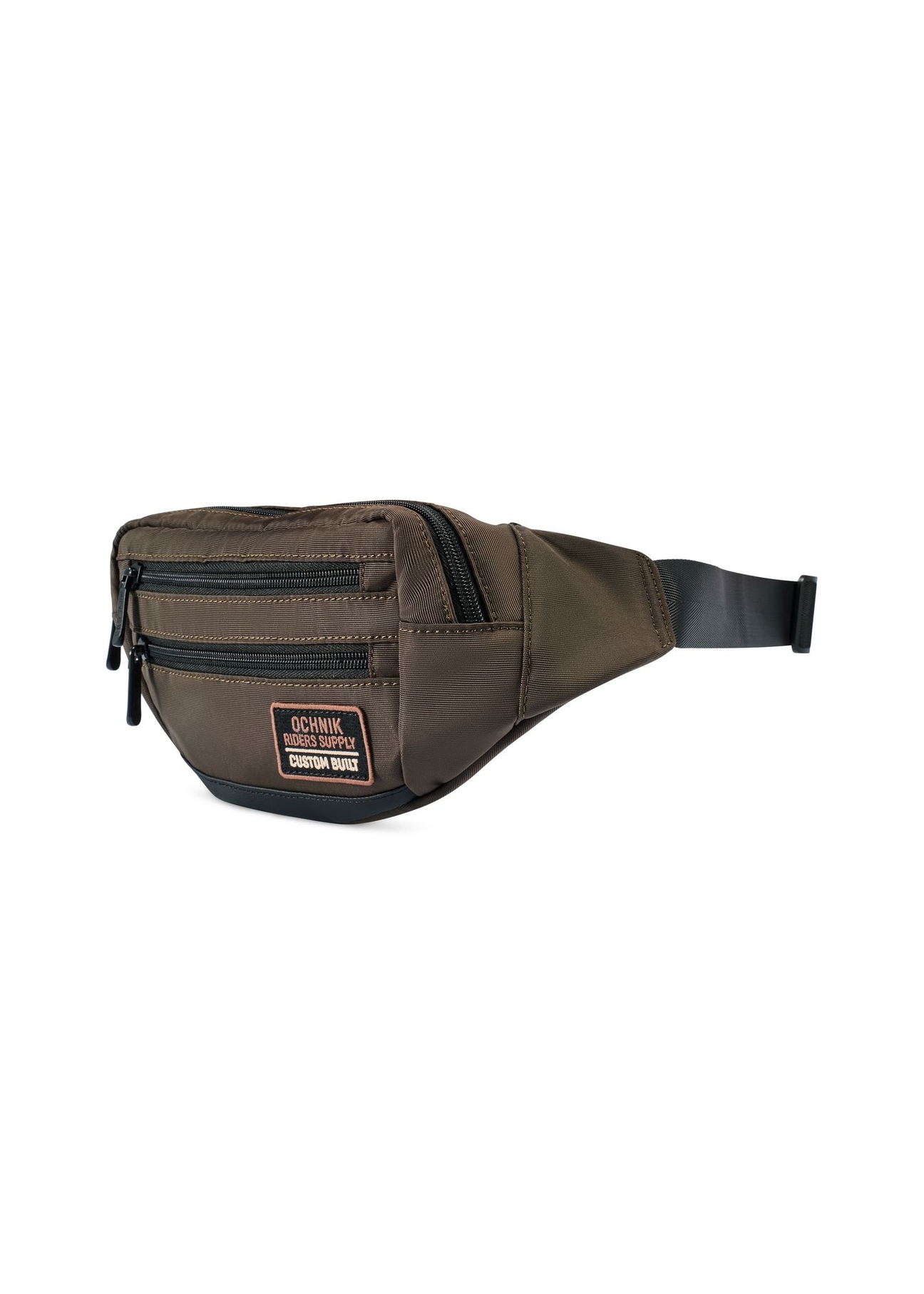 Nerka męska w kolorze khaki TORMN-0418-8D(W26) - widok produktu po skosie, na białym tle.
