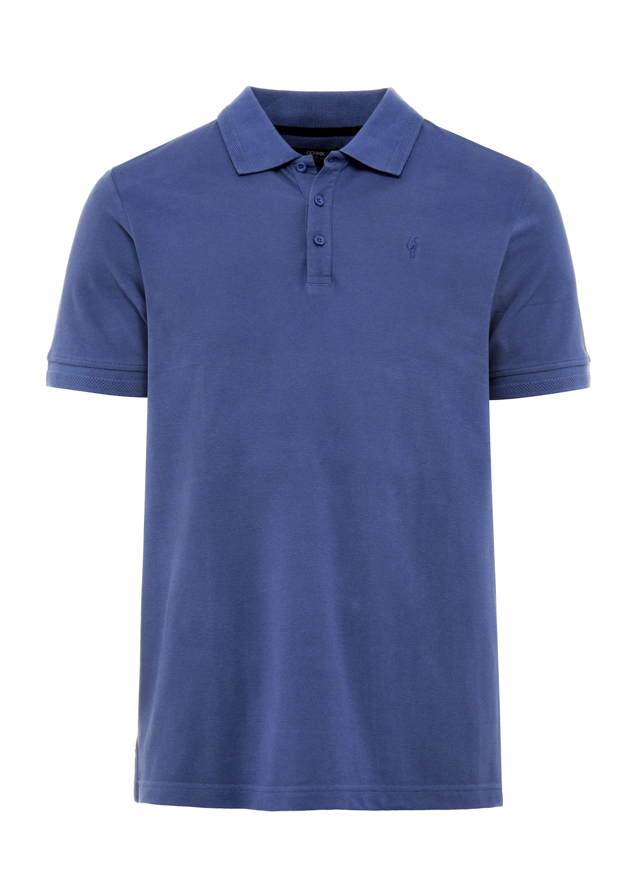 Granatowa koszulka polo męska POLMT-0078-69(W25)
