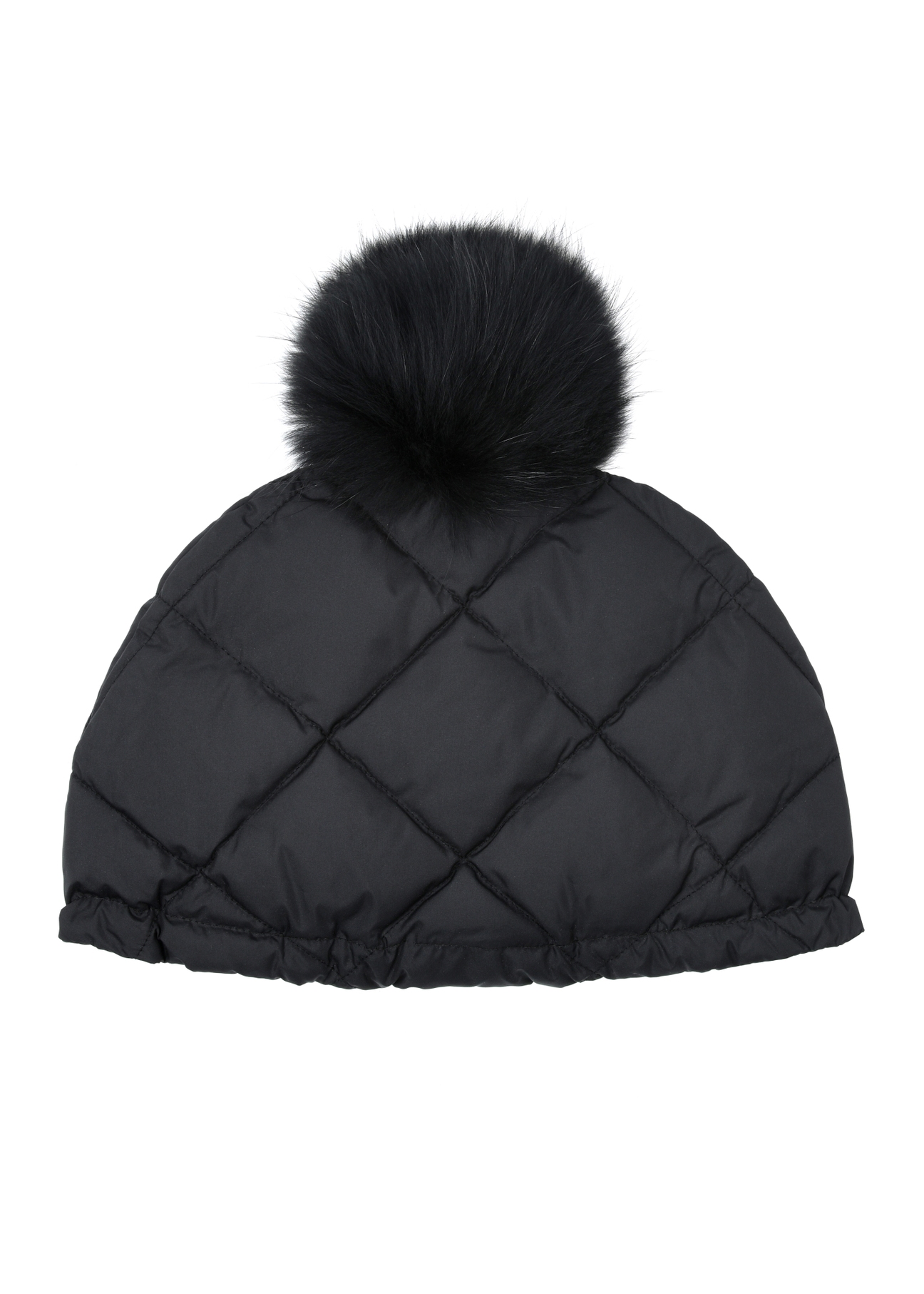 Pikowana puchowa czapka damska CZADF-0044-99(Z23)-04