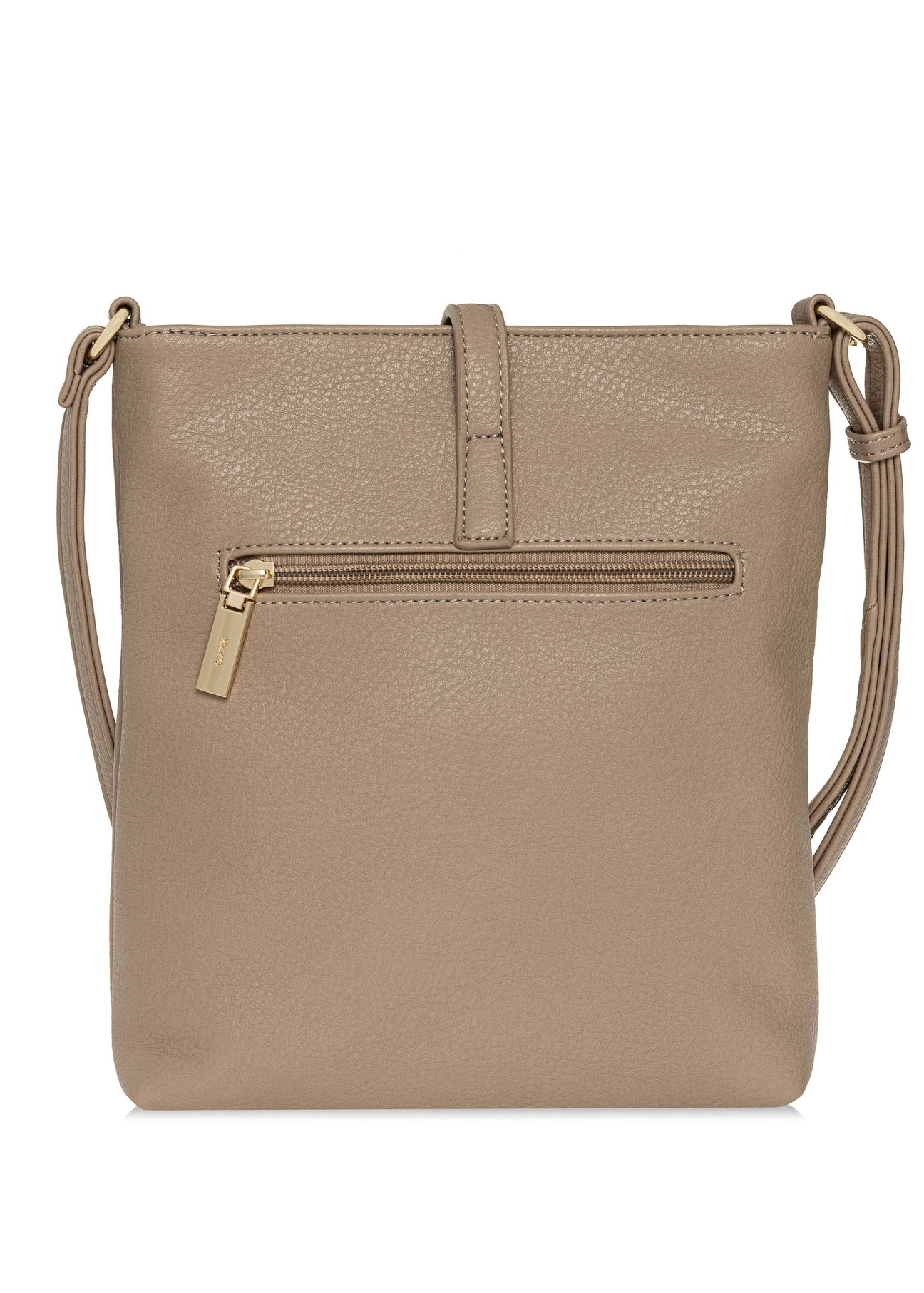 Ciemnobeżowa torebka damska na ramię TOREC-0840A-82(W25)-04