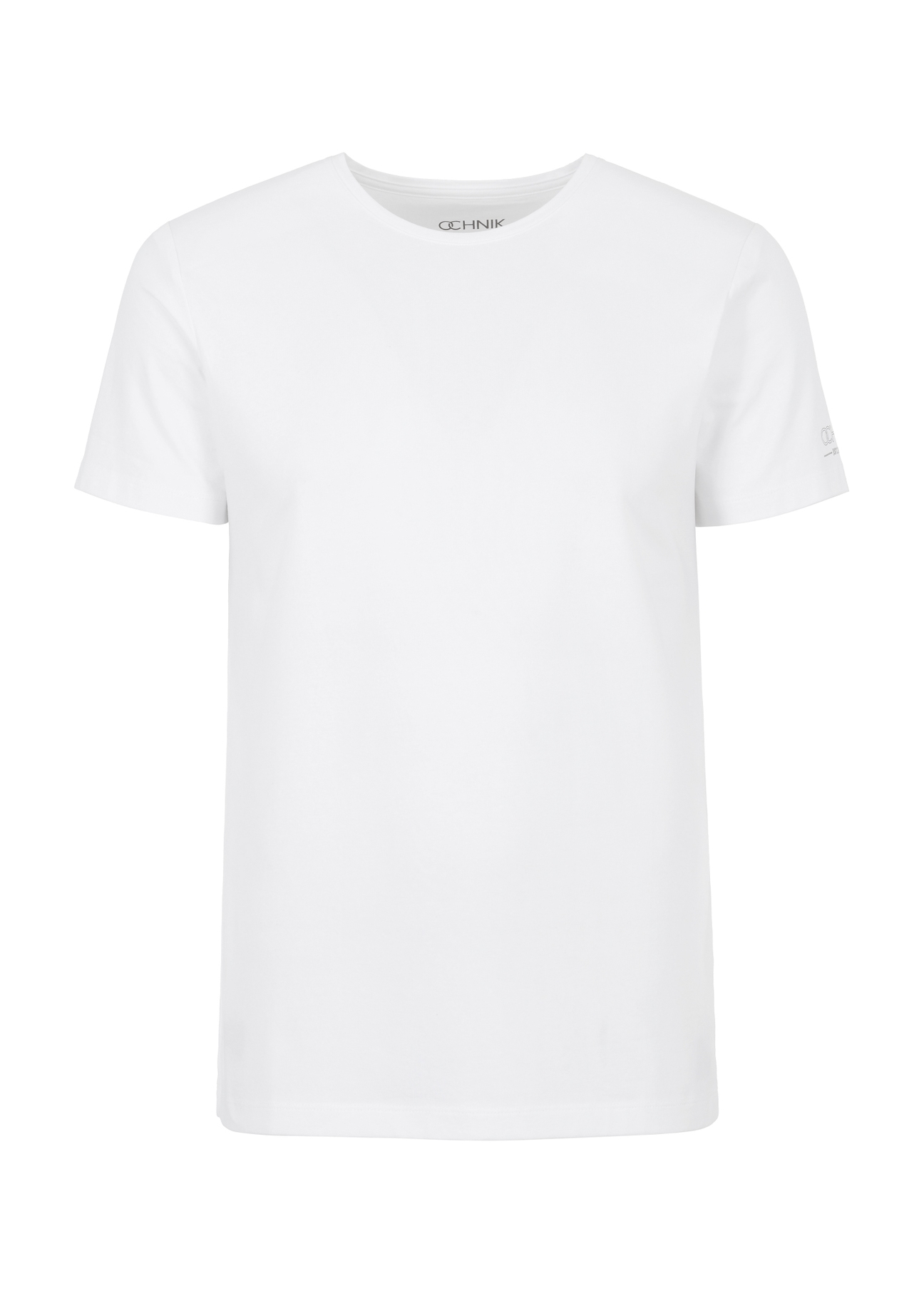 Trójpak białych T-shirtów męskich basic ZESMT-0040-11(KS)-03