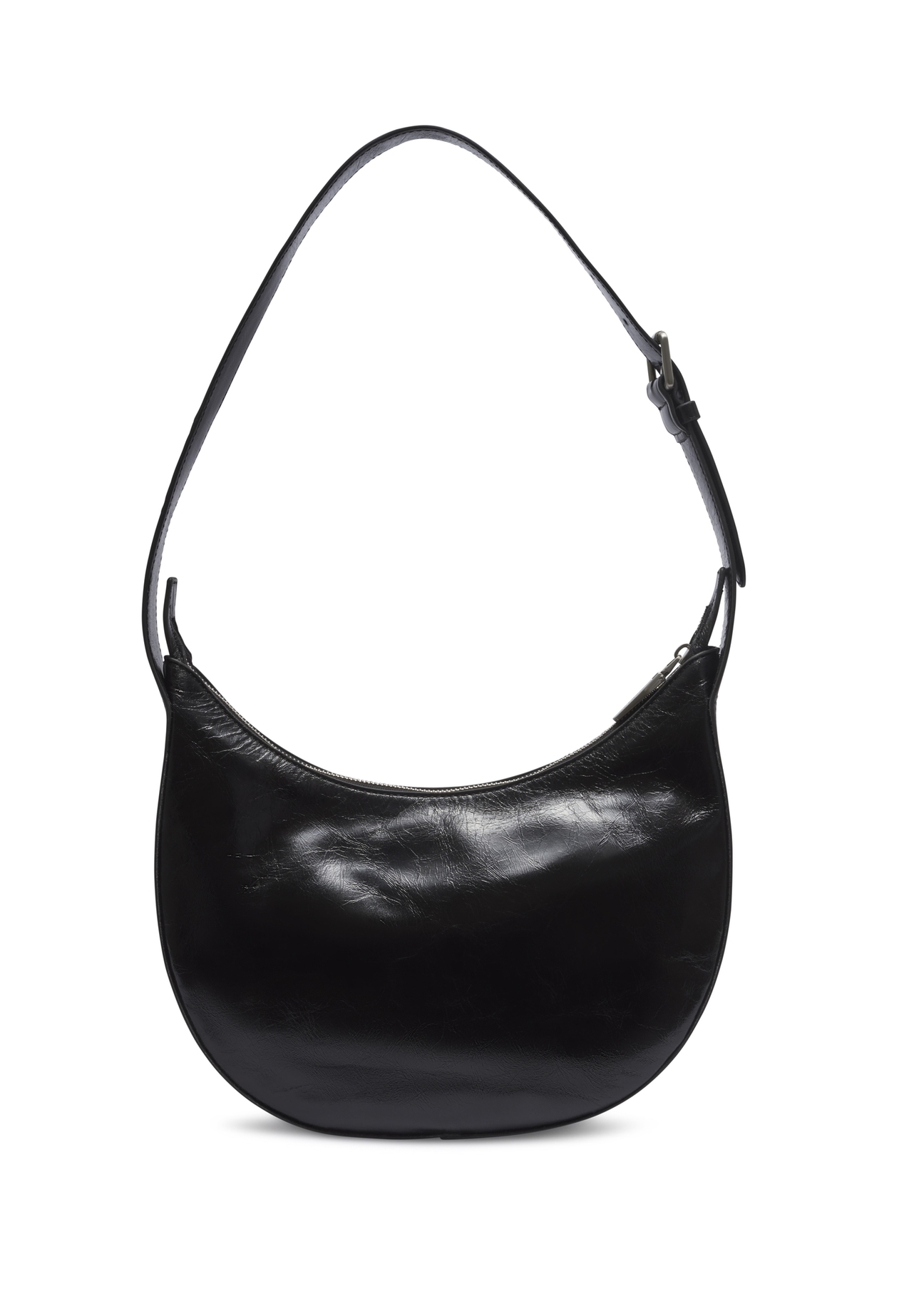 Torebka damska hobo z połyskiem TORES-1366-9F(Z26), widok produktu z tyłu na białym tle.