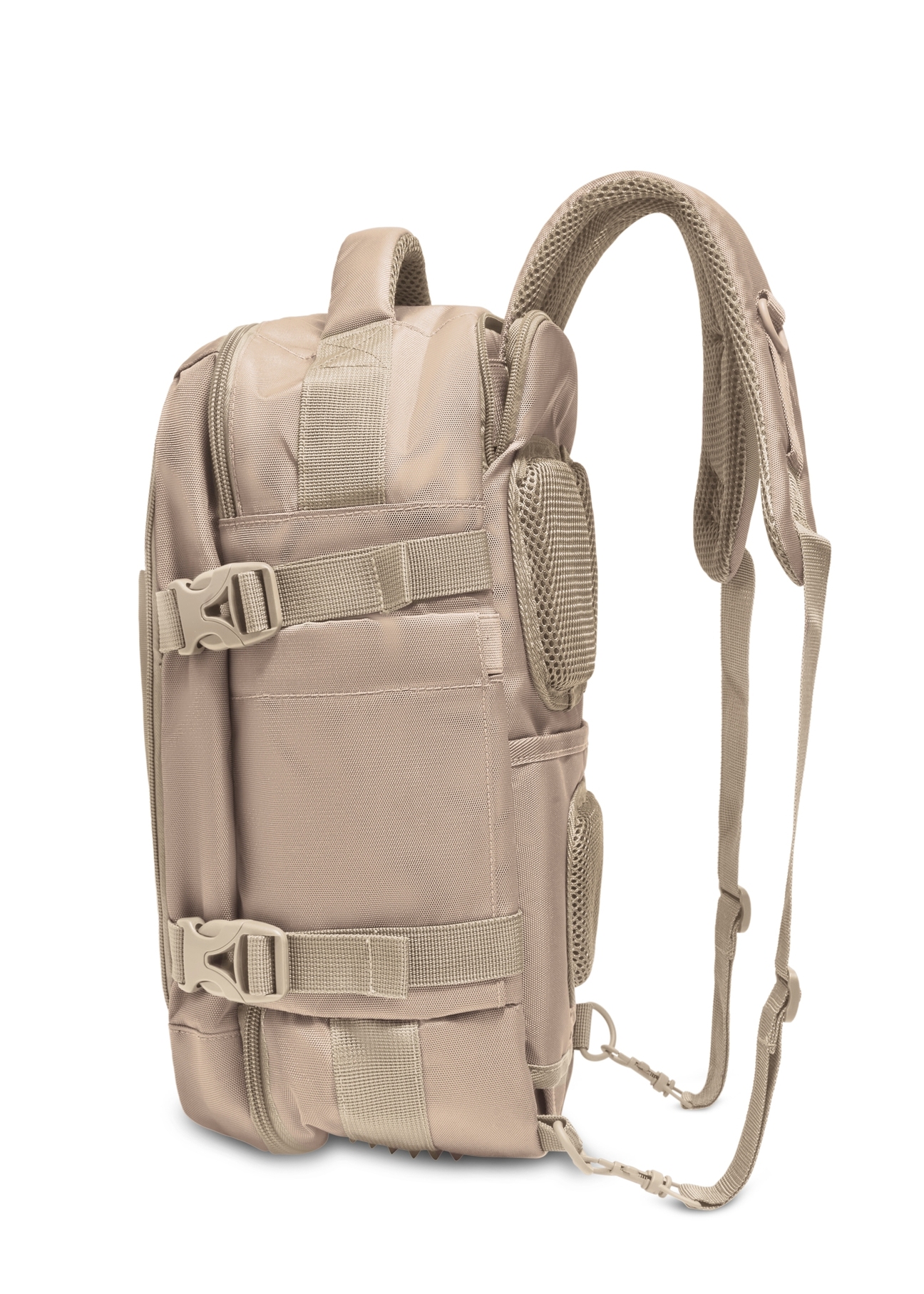 Ciemnobeżowy plecak do samolotu PLCMN-0017-1C(Z26)