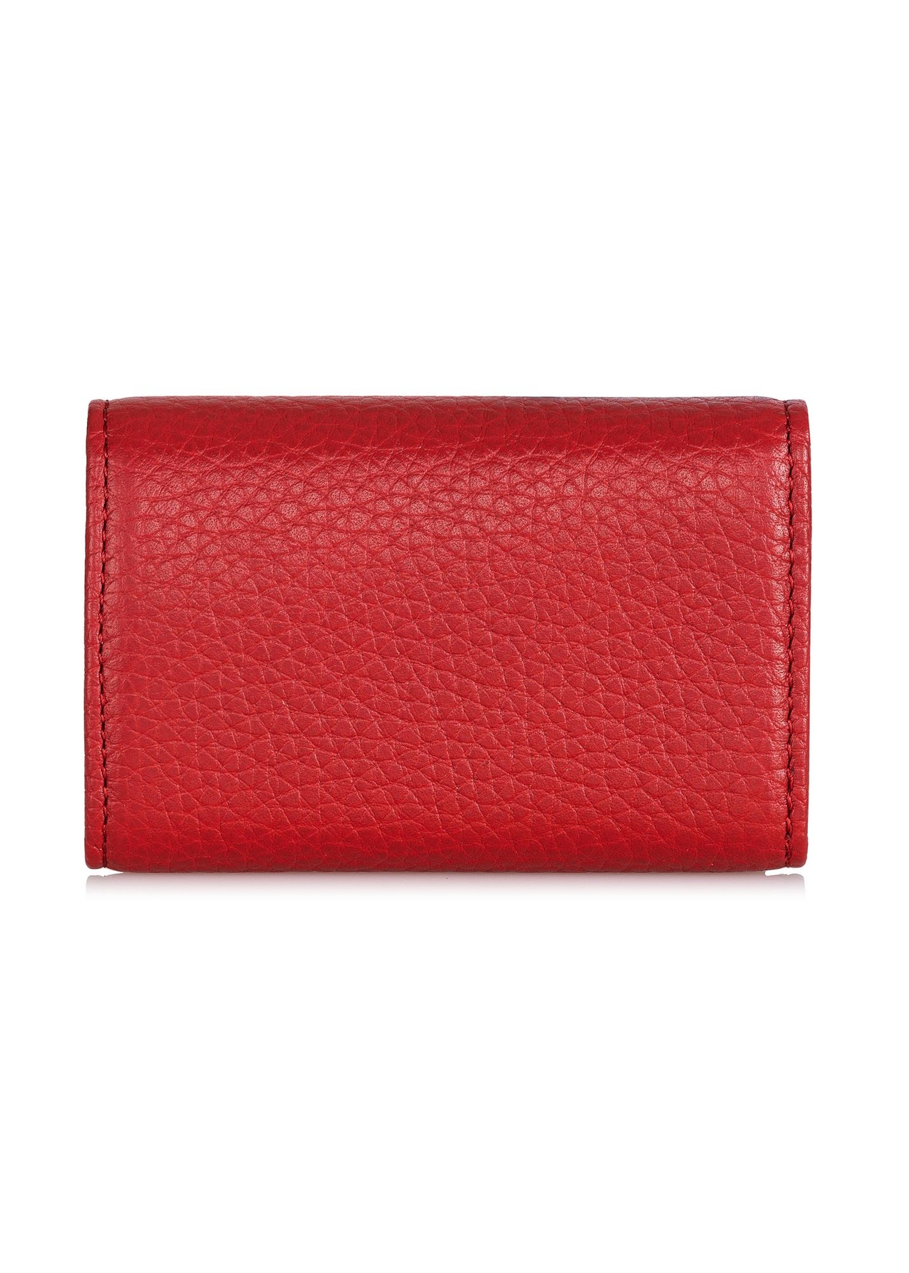Skórzane czerwone etui na klucze damskie PORES-0894-40(Z23)-03