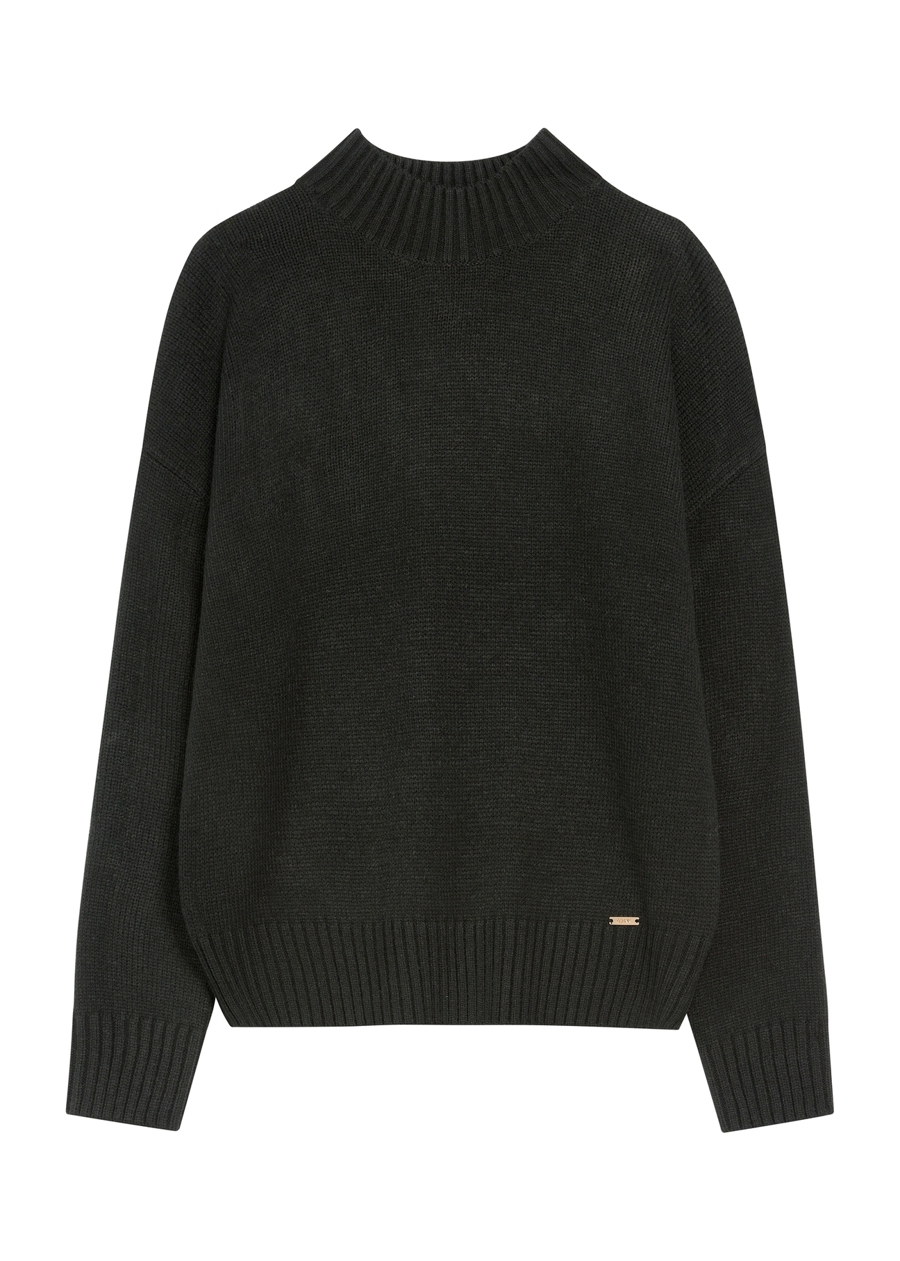 Czarny klasyczny sweter damski SWEDT-0186A-99(Z25)