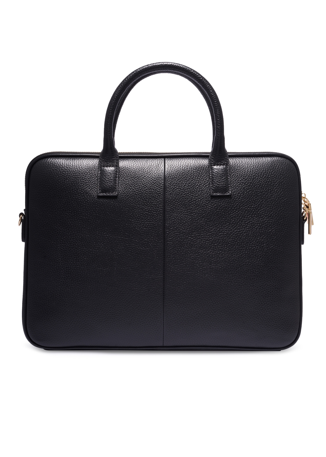 Czarna elegancka skórzana torba na laptopa TORES-1344-9I(Z26)