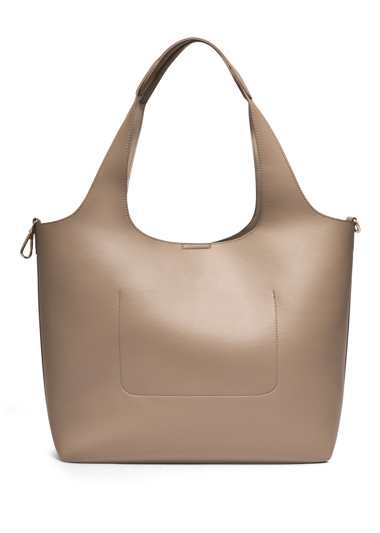 Beżowa torebka shopper damska TOREC-1259-1B(Z26)