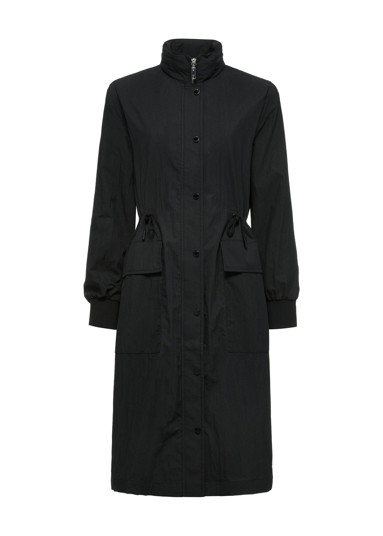 Czarna kurtka parka damska KURDT-0562-99(W25)-05