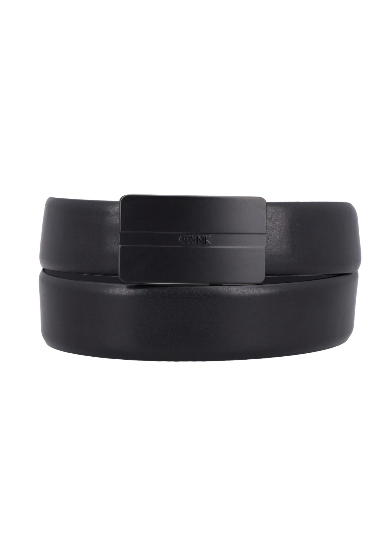 Czarny skórzany pasek męski PASMS-0291-99(Z26)