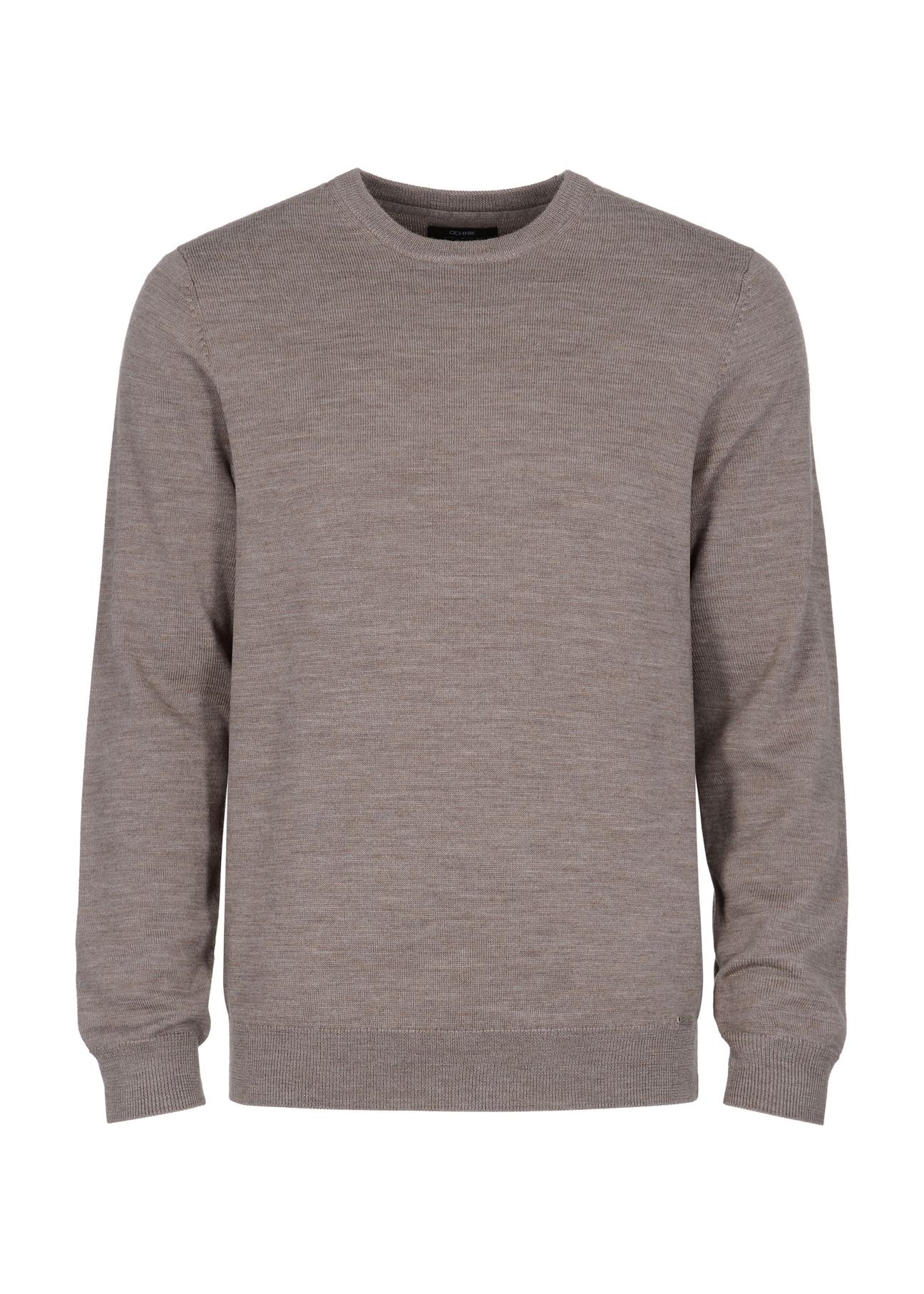 Beżowy wełniany sweter męski SWEMT-0139-81(Z23)-03
