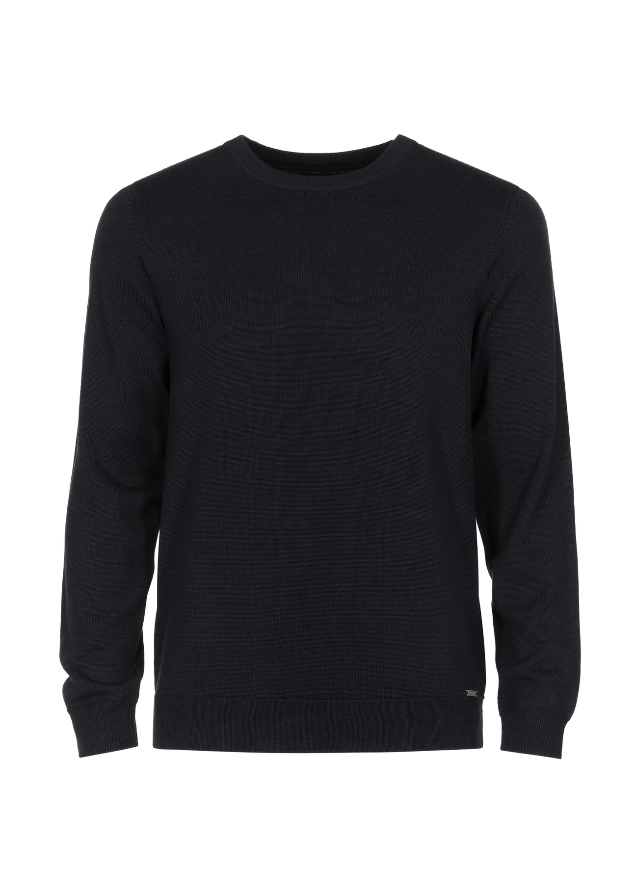 Czarny wełniany sweter męski SWEMT-0139-99(Z23)-03