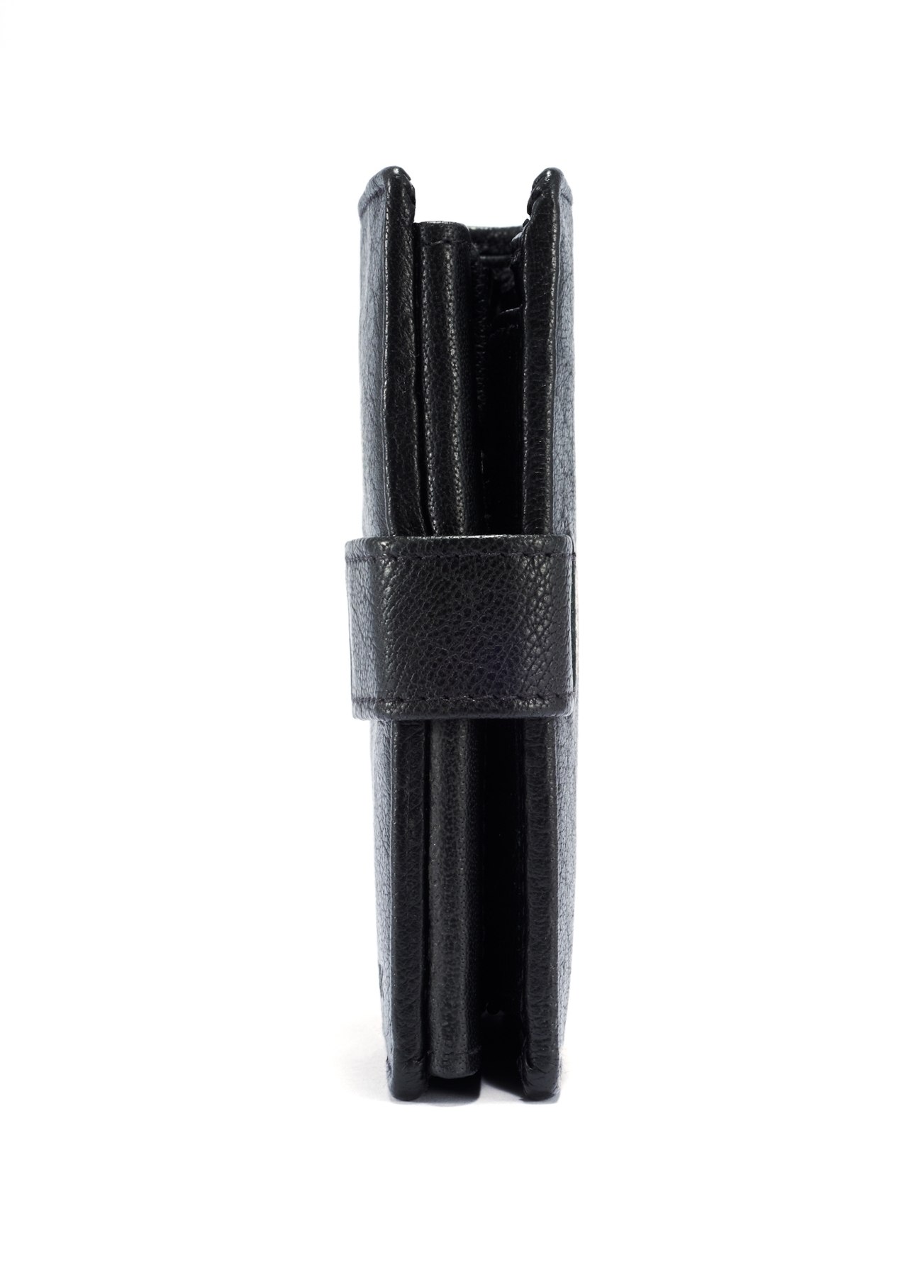 Czarny skórzany portfel męski PORMS-0650-99(W26)