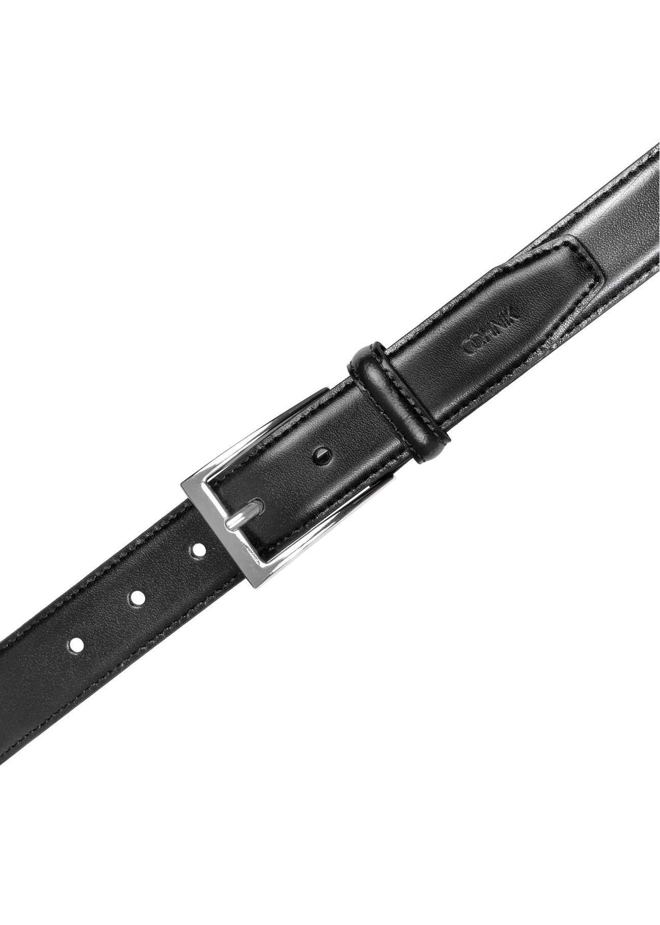 Czarny skórzany pasek męski PASMS-0244-99(Z26)