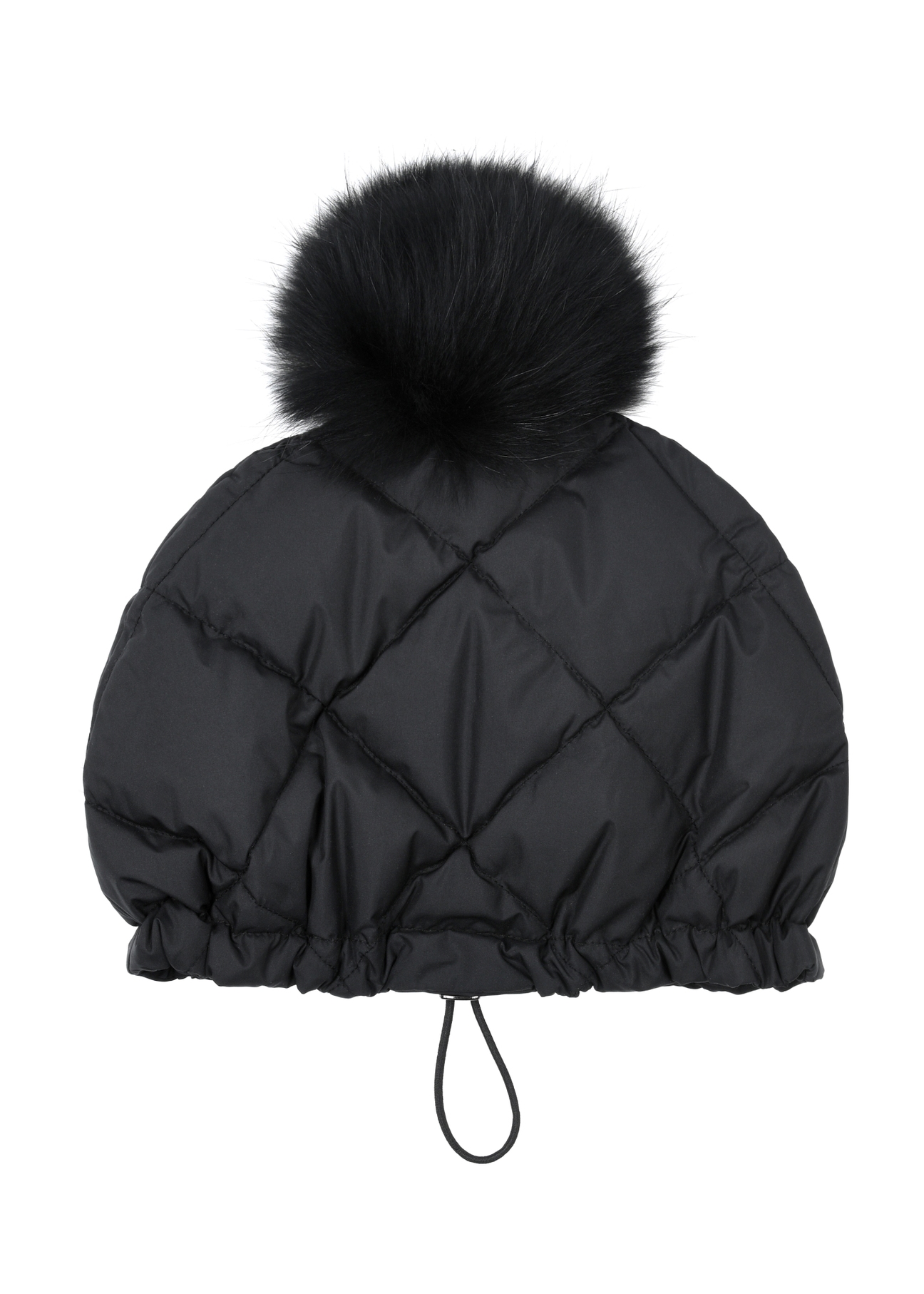 Pikowana puchowa czapka damska CZADF-0044-99(Z23)-03