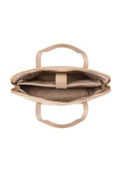 Beżowa elegancka torba damska TOREC-1017-81(W25)-05