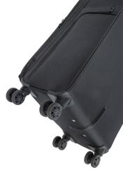 Komplet walizek na kółkach 19"/24"/28" WALNY-0048-99(W26), zbliżenie na kółka produktu na białym tle.