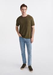 Bawełniany przewiewny t-shirt męski TSHMT-0122-55(W25)-02