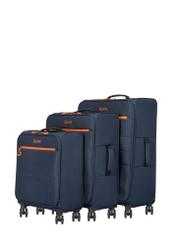 Komplet walizek na kółkach 19"/24"/28" WALNY-0045-7D(W26) - widok produktu z przodu, na białym tle. 