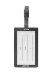 Identyfikator do bagażu AW-012-0007-12(W25), widok produktu z tyłu na białym tle.
