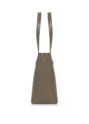 Duża beżowa skórzana torba shopper TORES-0971-80(Z24)-03
