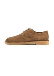 Zamszowe buty męskie w kolorze chłodnego beżu BUTYM-0539-1K(W26)
