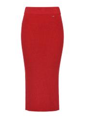 Czerwona dopasowana spódnica midi SPCDT-0095-42(Z24)