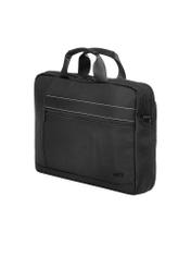 Czarna męska torba na laptopa TORMN-0422-99(Z26), widok produktu skosem na białym tle.