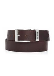 Brązowy skórzany pasek męski PASMS-0127D-90(Z25)