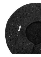 Czarny beret damski CZADT-0167A-99(Z25)
