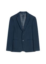 Granatowa marynarka męska MARMT-0022-7E(W26) - widok produktu z przodu, na białym tle. 