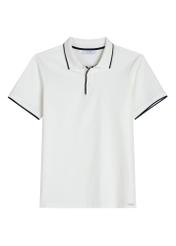 Męska kremowa koszulka polo POLMT-0092-0B(W26)
