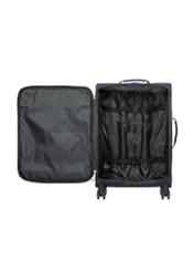 Walizka średnia na kółkach WALNY-0045-7D-24(W26) - widok otwartego produktu, na białym tle.