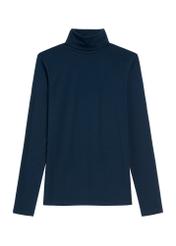 Granatowa bluzka damska z golfem LSLDT-0040-68(Z25)