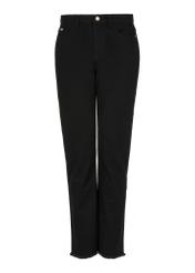 Czarne spodnie jeansowe damskie SPODT-0078-99(W24)-03